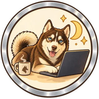 Night-shift husky